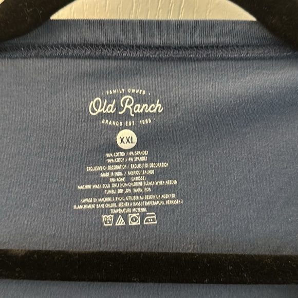 Old Ranch boutique brand soft dusty blue 3/4 sleeve t-shirt, XXL - Picture 4 of 7
